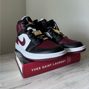 Jordan 1 Mid SE Black Dark Beetroot